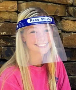 Women Nayked Apparel Accessories>Comfort Face Shield With Elastic, Single/Discontinued