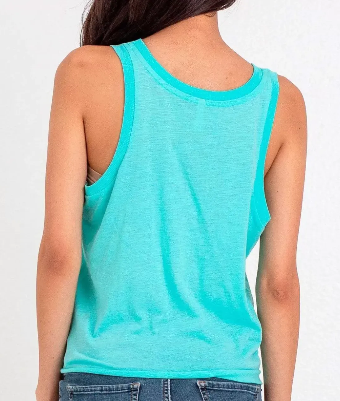 Women Nayked Apparel Athleisure>Ladies Ridiculously Soft Lightweight Knotted Tank