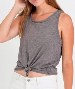 Women Nayked Apparel Tops>Ladies Ridiculously Soft Lightweight Knotted Tank