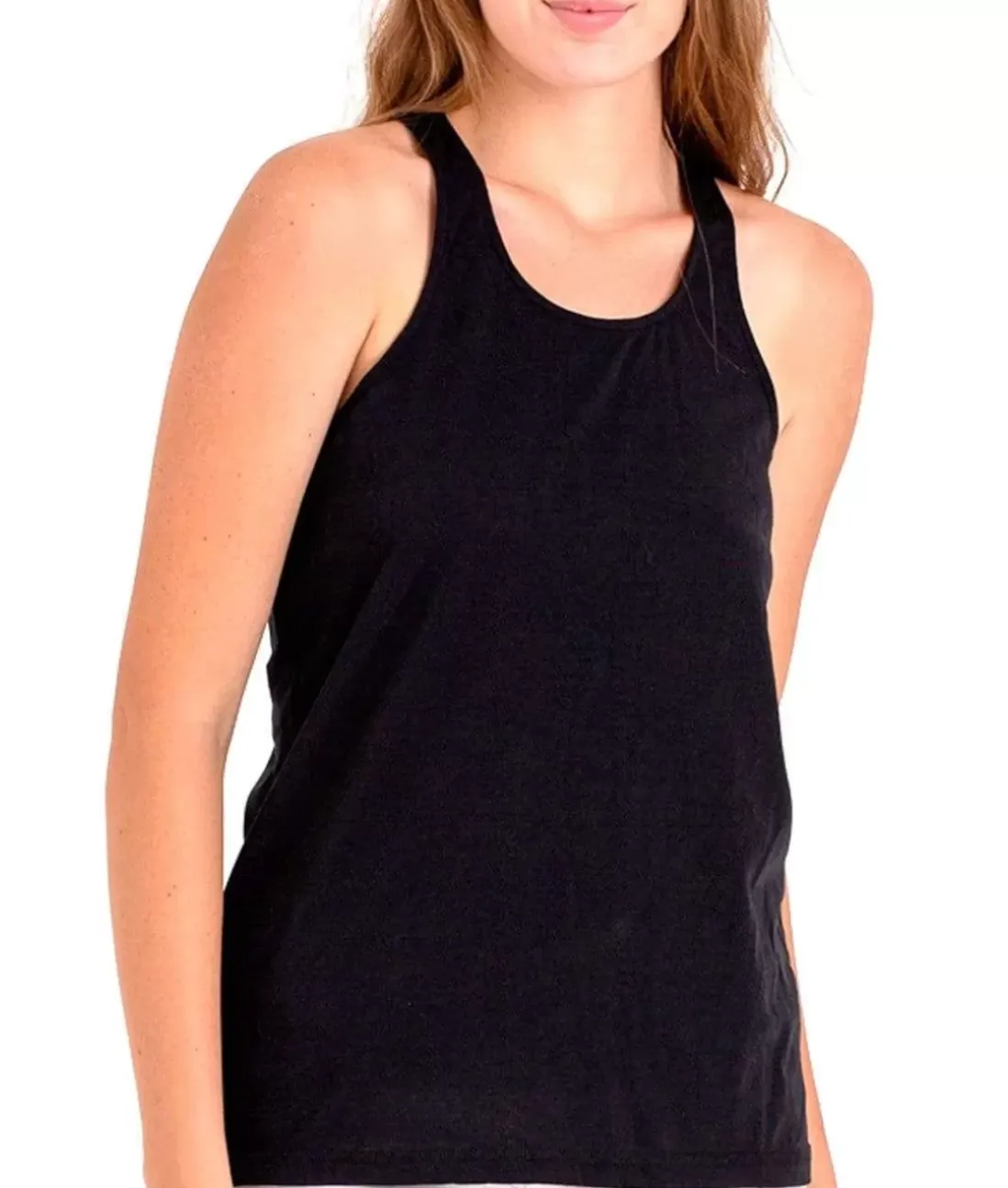 Women Nayked Apparel Tank Tops>Ladies Ridiculously Soft Knotted Racerback Tank