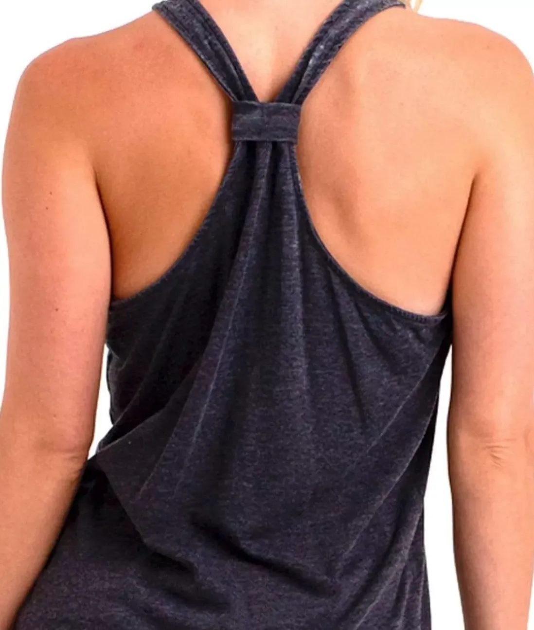 Women Nayked Apparel T-Shirts>Ladies Ridiculously Soft Knotted Racerback Tank