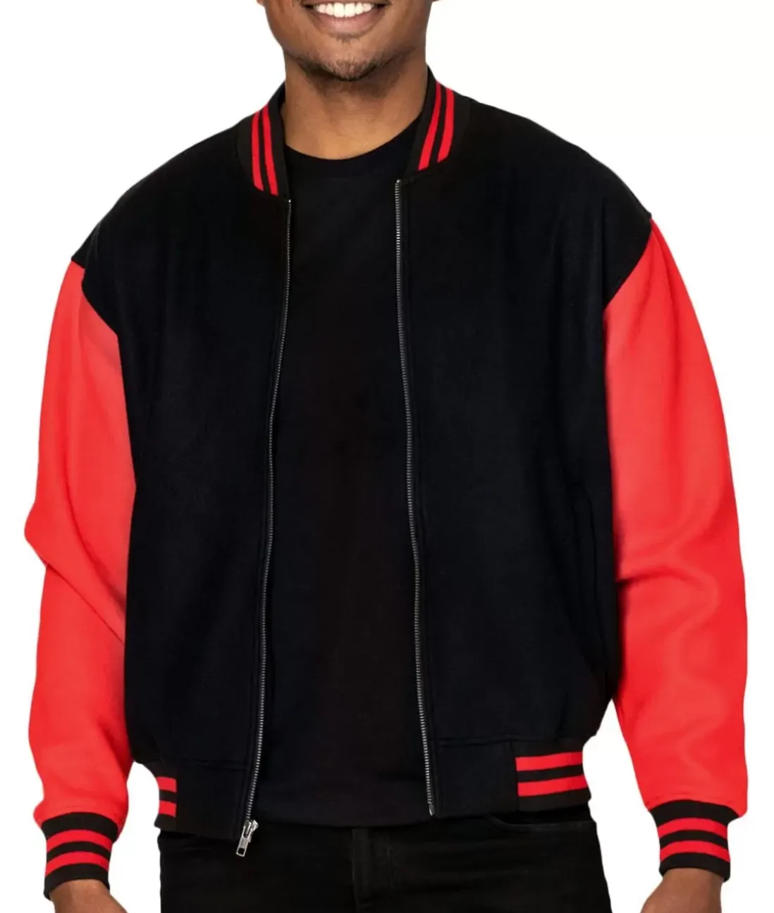 Men Nayked Apparel Shirts>Legendary Wool Bomber Jacket