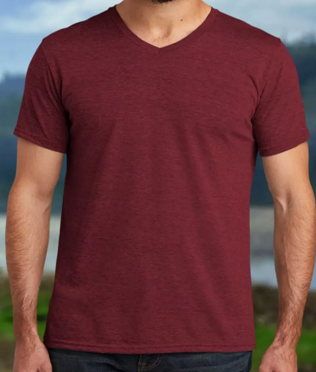 Men Nayked Apparel Shirts>Men'S Big Ridiculously Soft Recycled Lightweight V-Neck T-Shirt