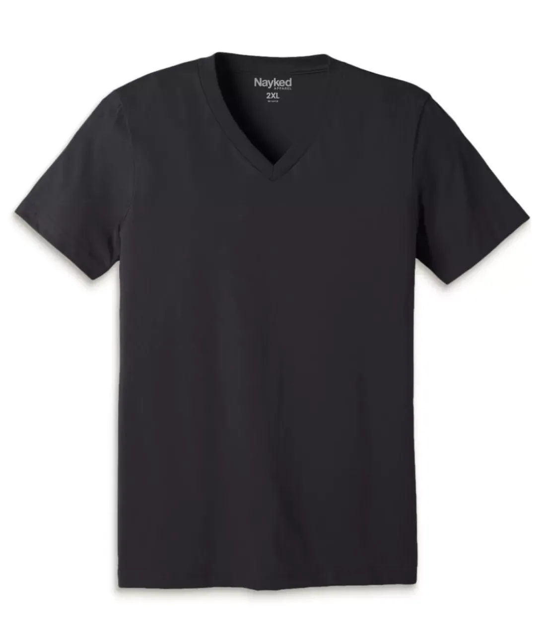 Men Nayked Apparel T-Shirts>Men'S Classic Cotton Big Short Sleeve V-Neck T-Shirt