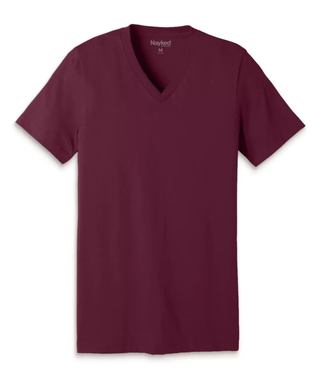 Men Nayked Apparel Shirts>Men'S Classic Cotton Short Sleeve V-Neck T-Shirt