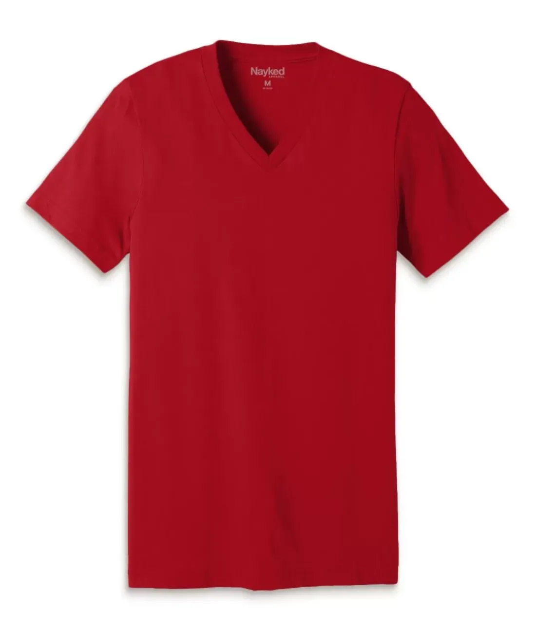 Men Nayked Apparel Shirts>Men'S Classic Cotton Short Sleeve V-Neck T-Shirt
