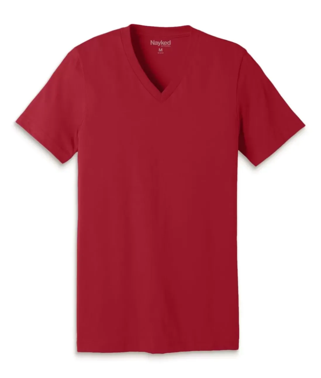 Men Nayked Apparel Shirts>Men'S Classic Cotton Short Sleeve V-Neck T-Shirt