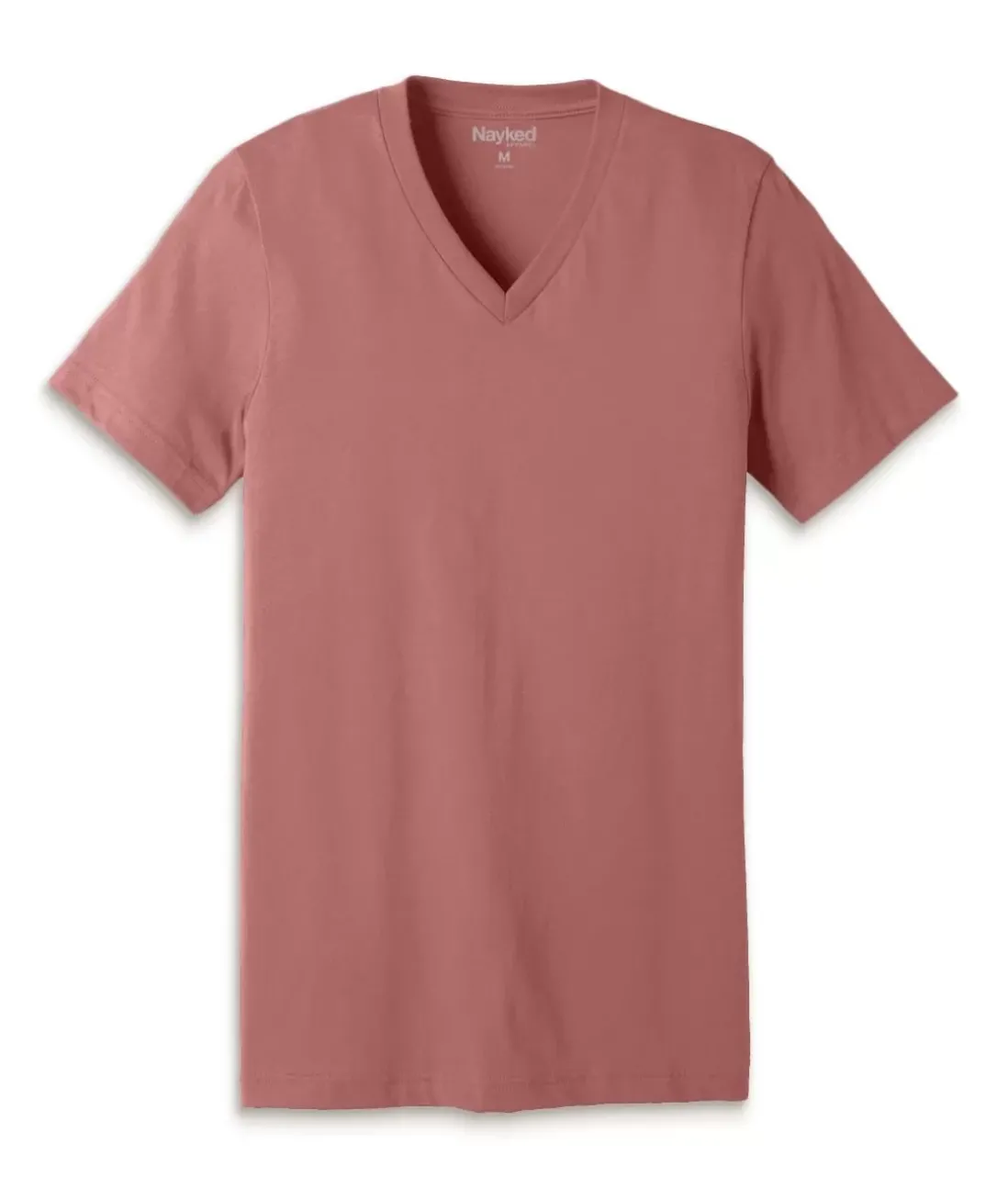 Men Nayked Apparel Shirts>Men'S Classic Cotton Short Sleeve V-Neck T-Shirt