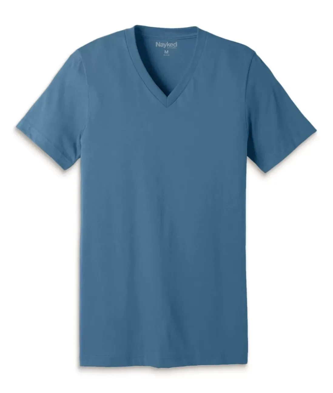 Men Nayked Apparel T-Shirts>Men'S Classic Cotton Short Sleeve V-Neck T-Shirt