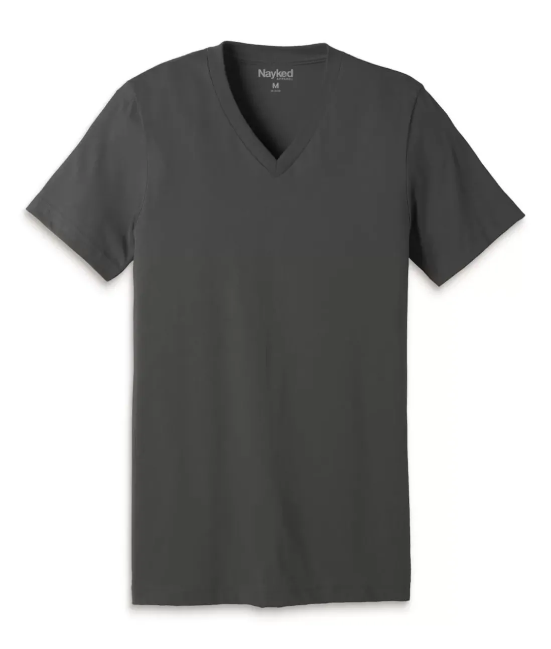 Men Nayked Apparel T-Shirts>Men'S Classic Cotton Short Sleeve V-Neck T-Shirt