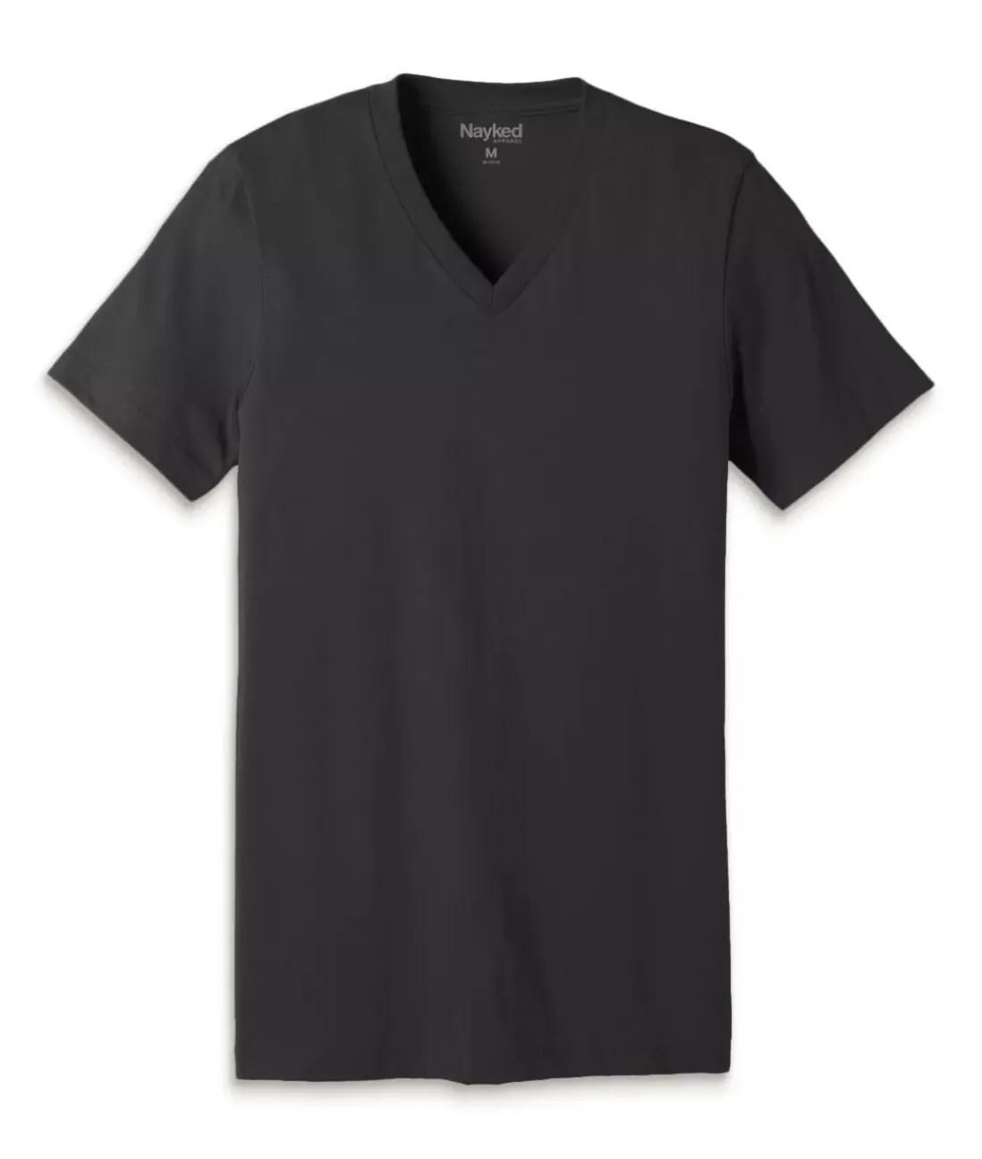 Men Nayked Apparel T-Shirts>Men'S Classic Cotton Short Sleeve V-Neck T-Shirt