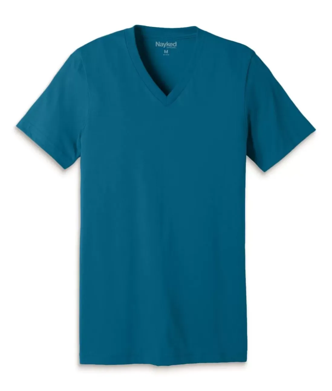 Men Nayked Apparel T-Shirts>Men'S Classic Cotton Short Sleeve V-Neck T-Shirt