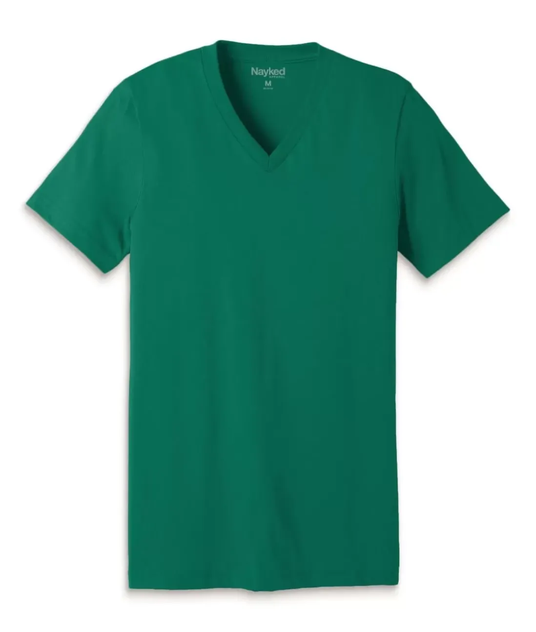 Men Nayked Apparel T-Shirts>Men'S Classic Cotton Short Sleeve V-Neck T-Shirt