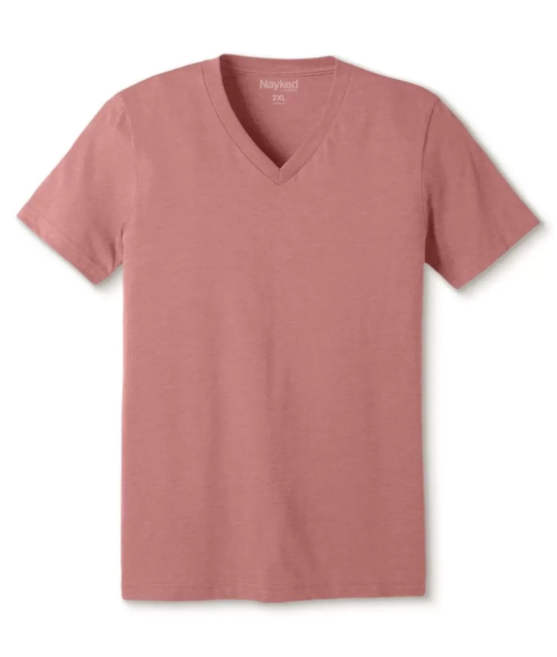 Men Nayked Apparel T-Shirts>Men'S Classic Soft Heathered Big Short Sleeve V-Neck T-Shirt