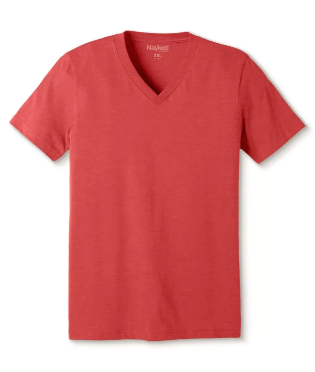 Men Nayked Apparel T-Shirts>Men'S Classic Soft Heathered Big Short Sleeve V-Neck T-Shirt