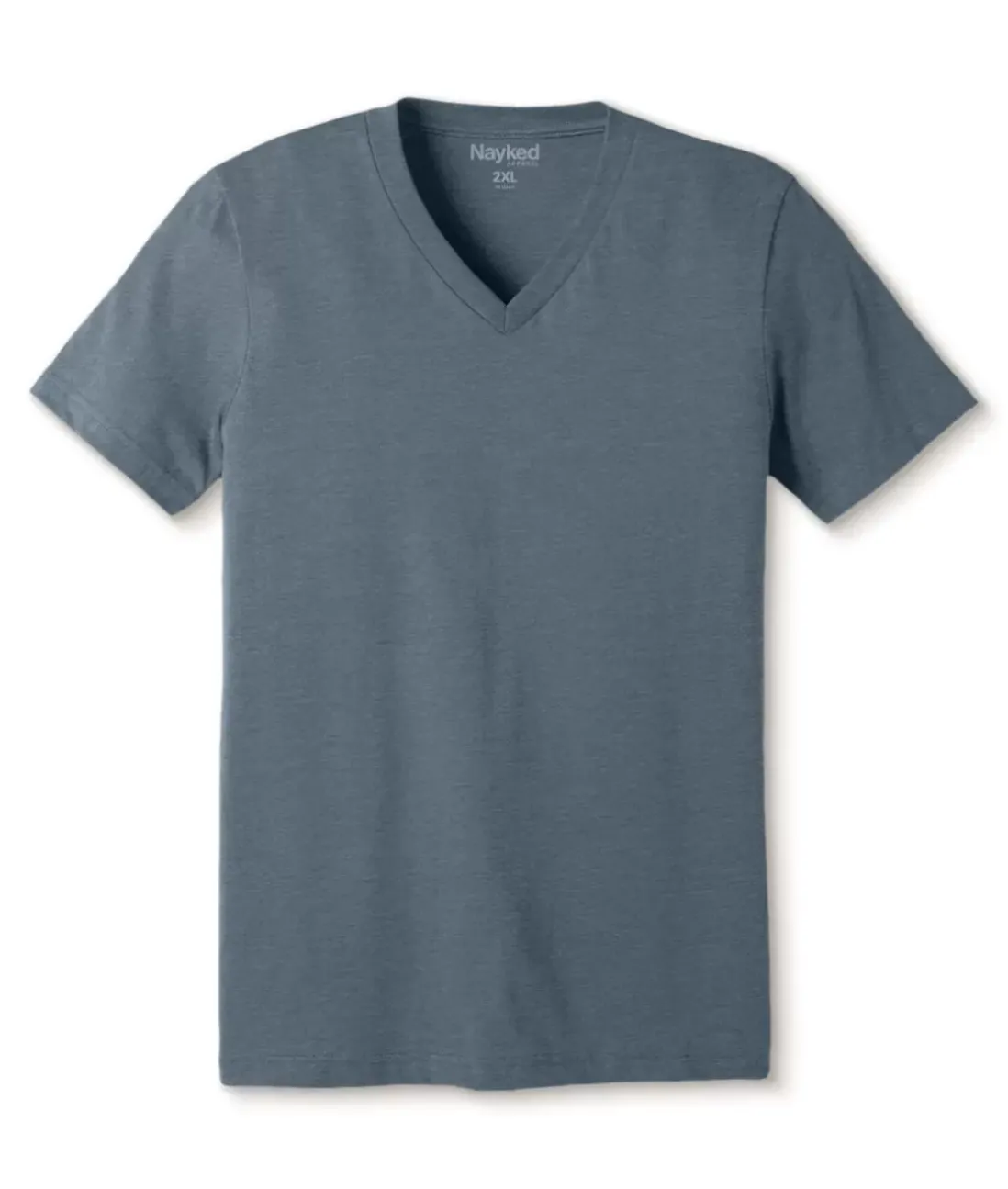 Men Nayked Apparel T-Shirts>Men'S Classic Soft Heathered Big Short Sleeve V-Neck T-Shirt