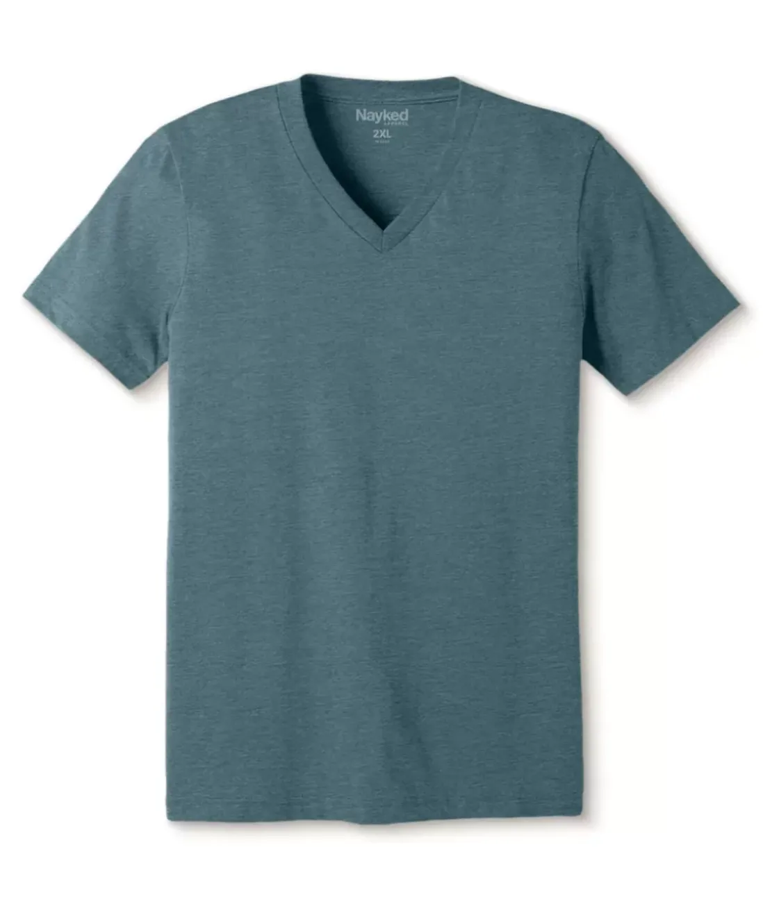 Men Nayked Apparel T-Shirts>Men'S Classic Soft Heathered Big Short Sleeve V-Neck T-Shirt