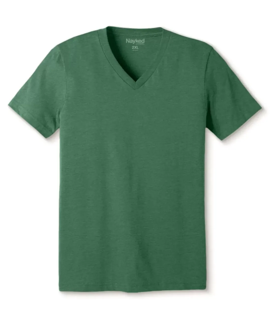 Men Nayked Apparel T-Shirts>Men'S Classic Soft Heathered Big Short Sleeve V-Neck T-Shirt