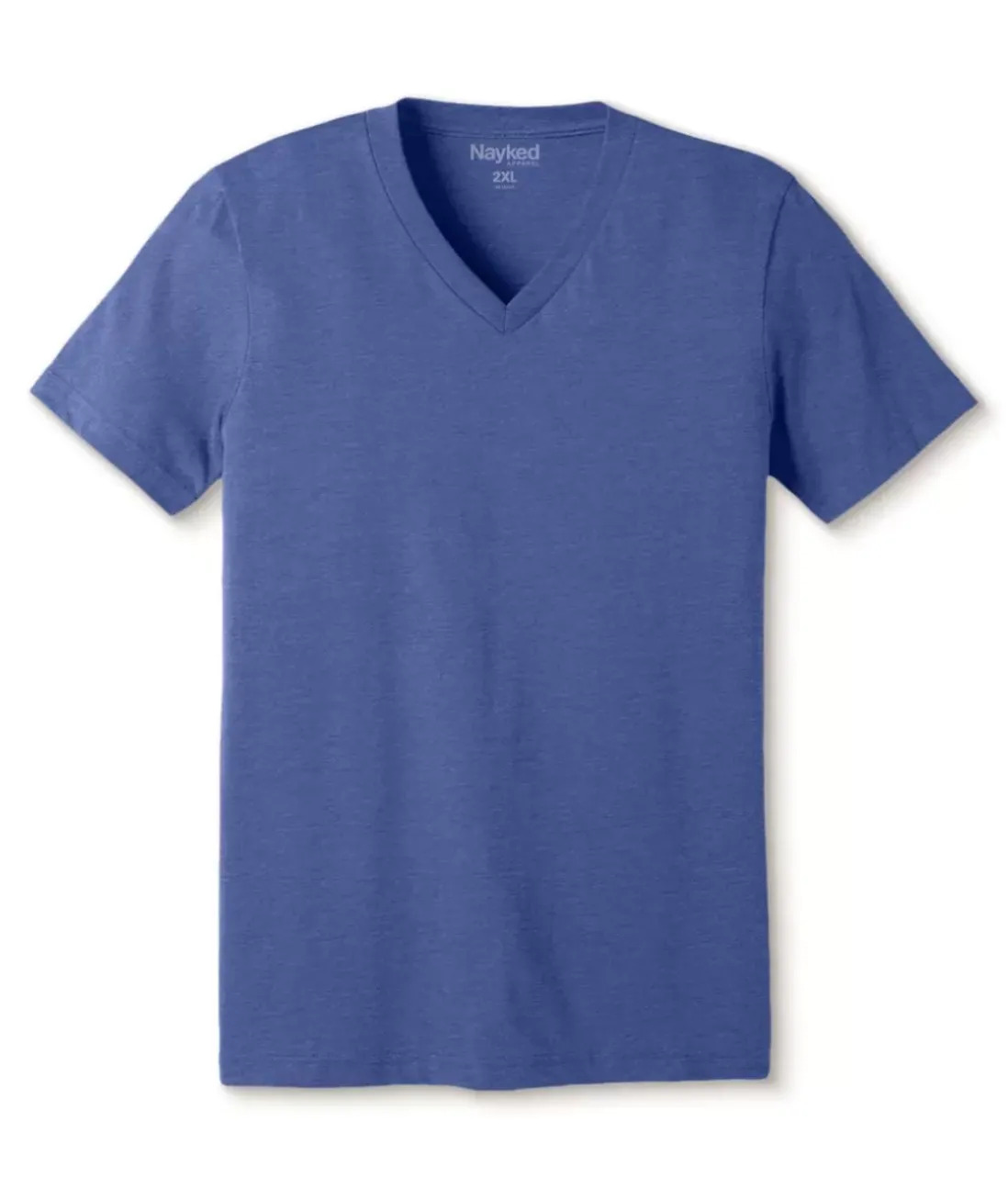 Men Nayked Apparel Shirts>Men'S Classic Soft Heathered Big Short Sleeve V-Neck T-Shirt
