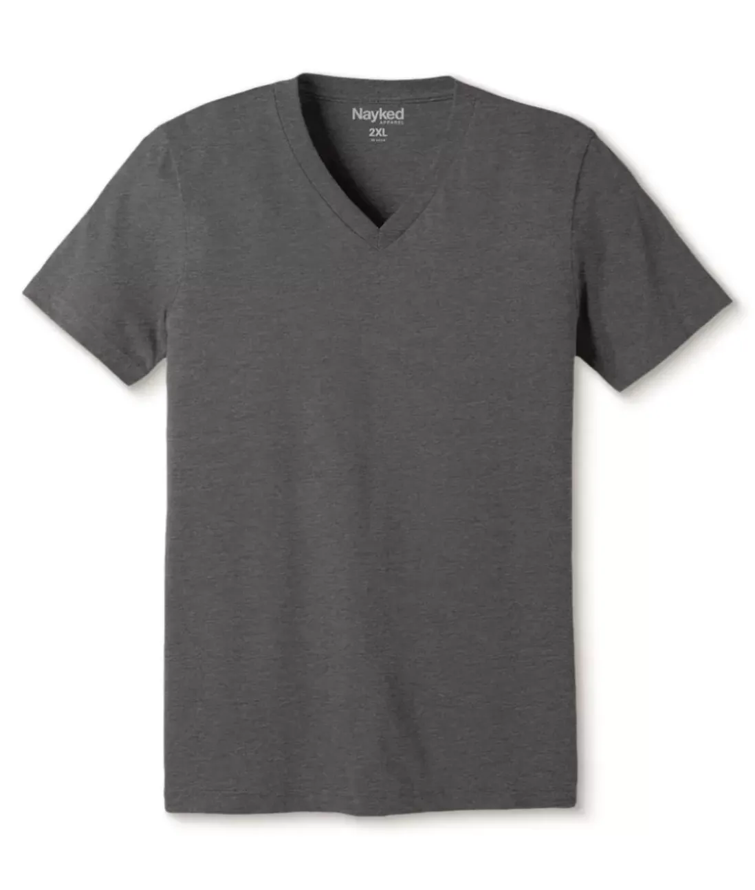Men Nayked Apparel Shirts>Men'S Classic Soft Heathered Big Short Sleeve V-Neck T-Shirt