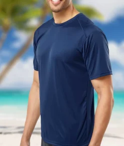 Men Nayked Apparel Workout Wear>Men'S Islander Performance Upf Short Sleeve T-Shirt
