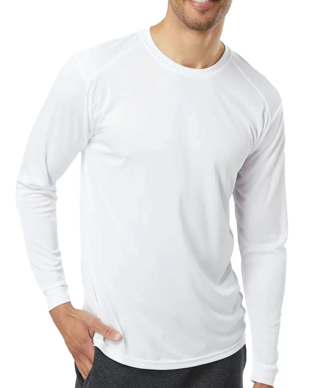 Men Nayked Apparel Swim>Men'S Long Islander Performance Upf Long Sleeve T-Shirt