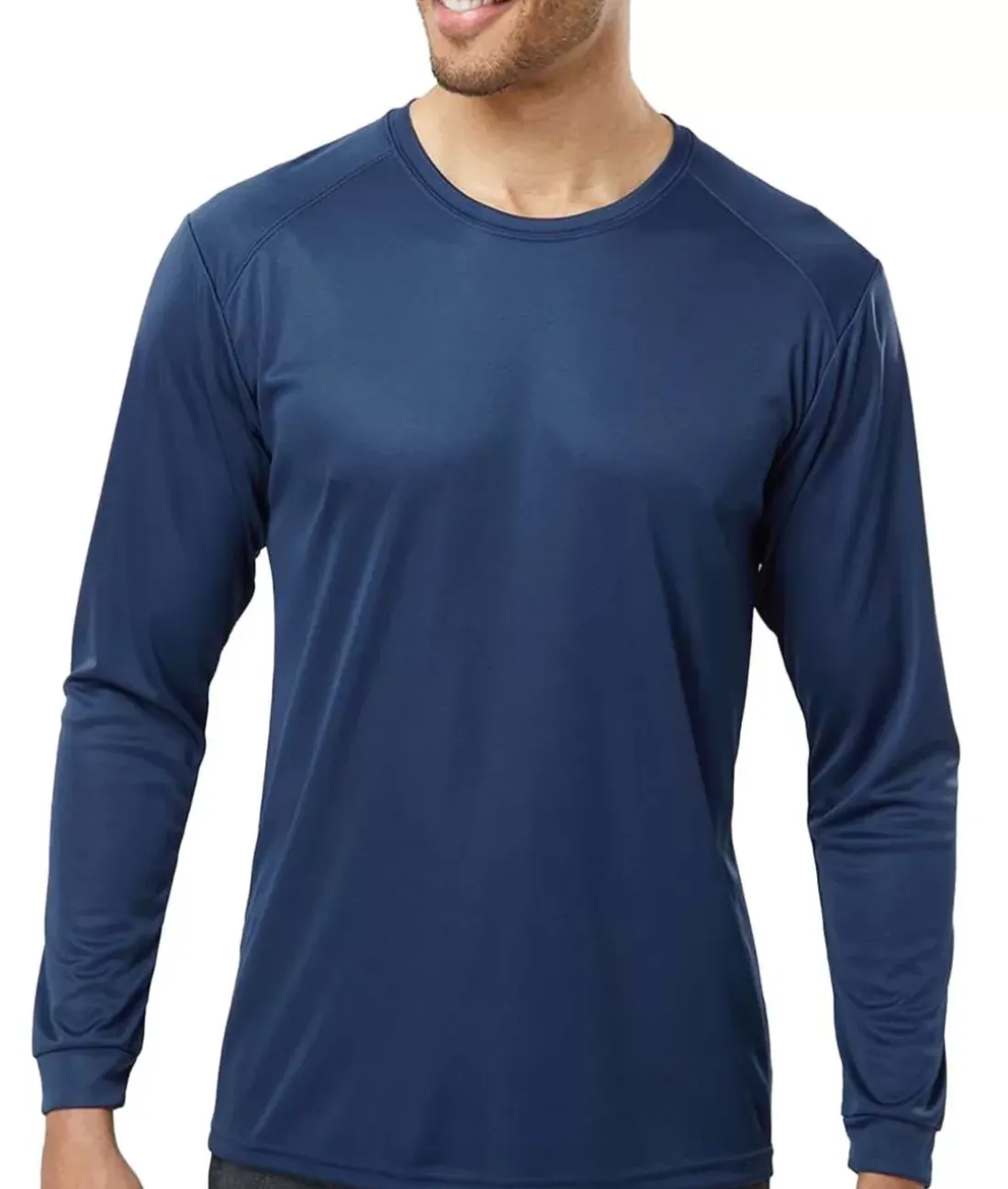 Men Nayked Apparel T-Shirts>Men'S Long Islander Performance Upf Long Sleeve T-Shirt