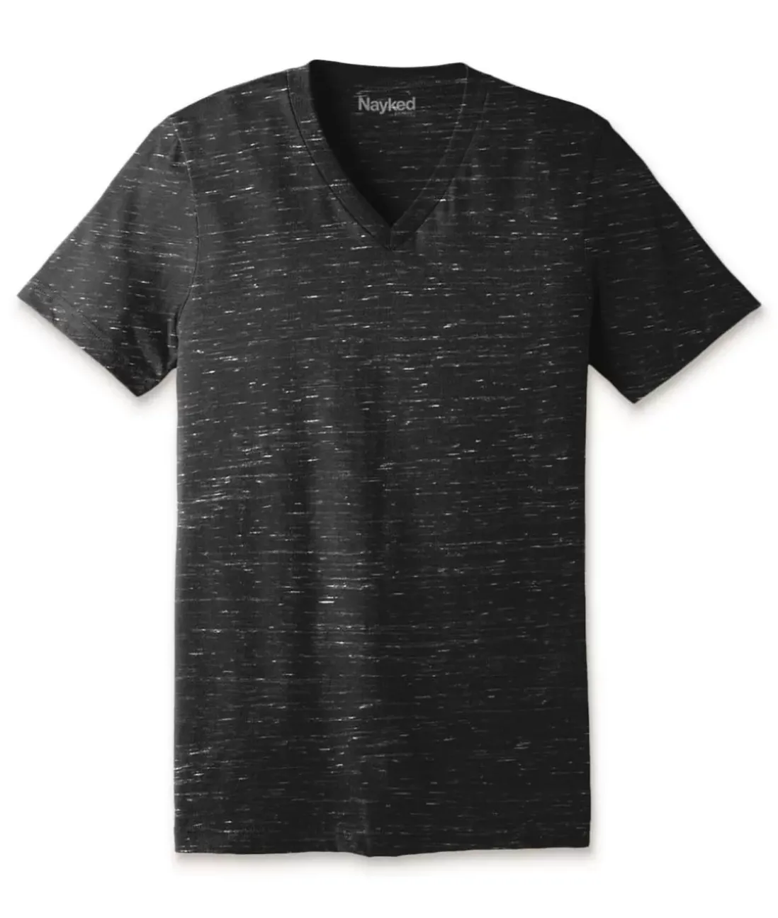 Men Nayked Apparel Shirts>Men'S Marbled Jersey V-Neck T-Shirt