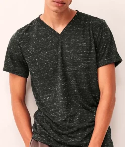 Men Nayked Apparel T-Shirts>Men'S Marbled Jersey V-Neck T-Shirt