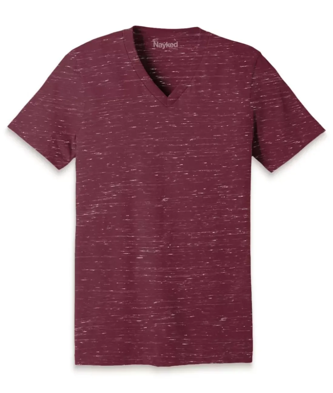 Men Nayked Apparel T-Shirts>Men'S Marbled Jersey V-Neck T-Shirt