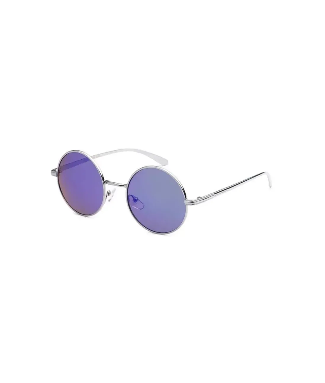 Men Nayked Apparel Accessories>Men'S Metallic Round Sunglasses, Lifetime Guarantee