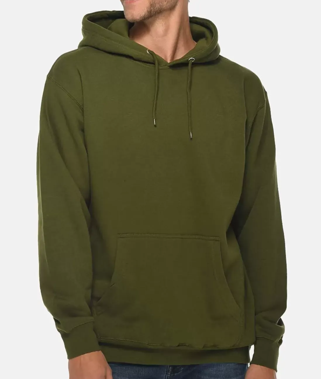 Men Nayked Apparel Hoodies & Sweatshirts>Men'S Midweight Premium Soft Pullover Sweatshirt Hoodie