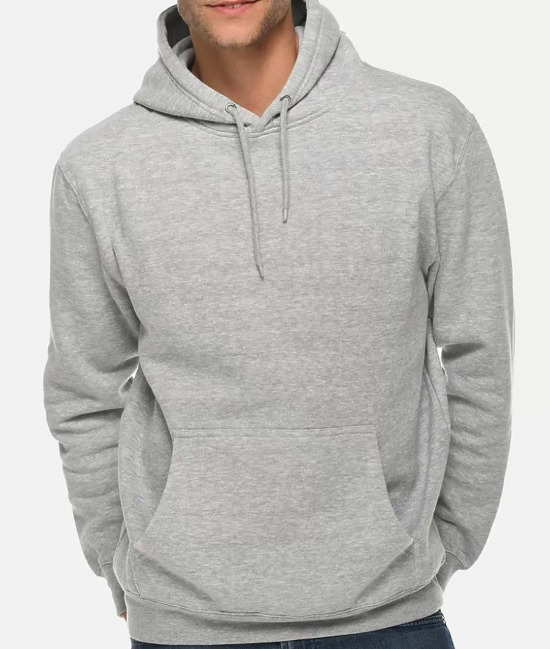 Men Nayked Apparel Hoodies & Sweatshirts>Men'S Midweight Premium Soft Pullover Sweatshirt Hoodie