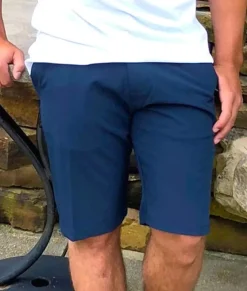 Men Nayked Apparel Swim>Men'S Navy Hybrid Stretch Short/Discontinued