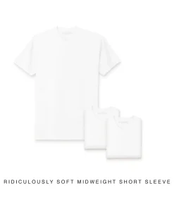 Men Nayked Apparel T-Shirt Packs>Men'S 3Pk Ridiculously Soft Midweight Crew T-Shirt
