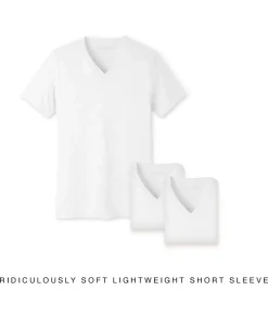 Men Nayked Apparel T-Shirts>Men'S 3Pk Ridiculously Soft Lightweight V-Neck T-Shirt
