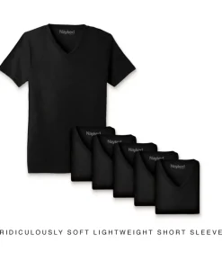 Men Nayked Apparel T-Shirt Packs>Men'S 6Pk Ridiculously Soft Lightweight V-Neck T-Shirt