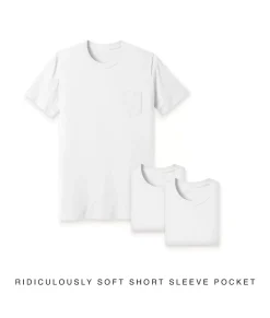 Men Nayked Apparel T-Shirt Packs>Men'S 3Pk Ridiculously Soft 100% Cotton Pocket T-Shirt