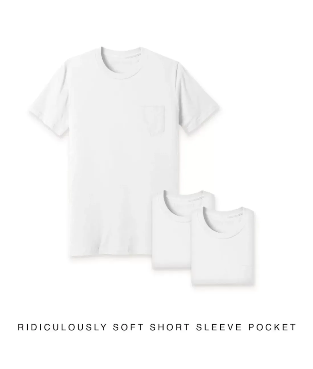 Men Nayked Apparel T-Shirts>Men'S 3Pk Ridiculously Soft 100% Cotton Pocket T-Shirt