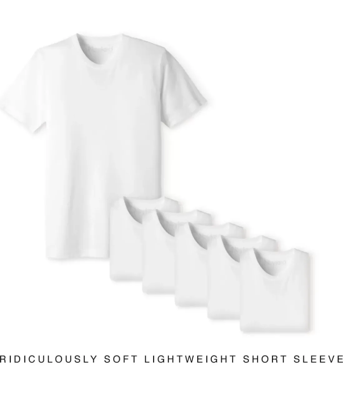 Men Nayked Apparel Shirts>Men'S 6Pk Ridiculously Soft Lightweight Crew Neck T-Shirt