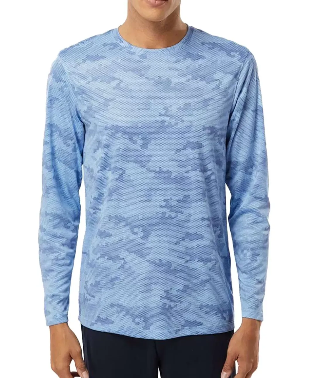 Men Nayked Apparel Swim>Men'S Pompano Performance Upf Camo Long Sleeve T-Shirt
