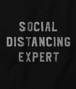 Men Nayked Apparel T-Shirts>Men'S Ridiculously Soft 100% Cotton Graphic Tee | Social Distancing Expert