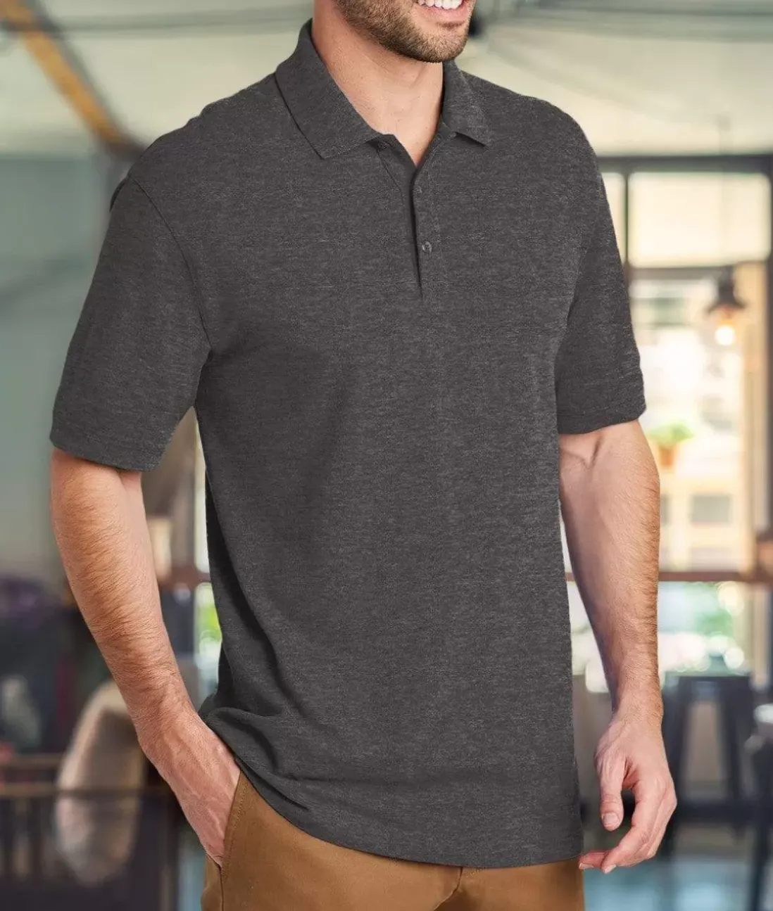 Men Nayked Apparel Polos>Men'S Ridiculously Soft 100% Cotton Pique Polo Shirt
