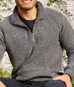 Men Nayked Apparel Hoodies & Sweatshirts>Men'S Ridiculously Soft Aspen Brushed Fleece 1/4 Zip