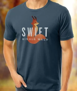 Men Nayked Apparel T-Shirts>Men'S Ridiculously Soft Cotton Graphic Tee | Swift Single Malt