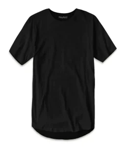 Men Nayked Apparel Shirts>Men'S Ridiculously Soft Curved Hem Longline T-Shirt