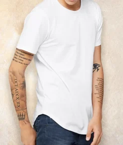 Men Nayked Apparel T-Shirts>Men'S Ridiculously Soft Curved Hem Urban T-Shirt