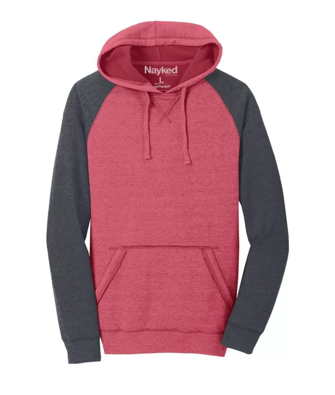 Men Nayked Apparel Shirts>Men'S Ridiculously Soft Fleece Raglan Hoodie