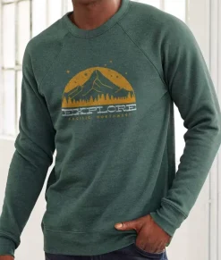 Men Nayked Apparel Shirts>Men'S Ridiculously Soft Fleece Pullover Graphic Sweatshirt | Explore