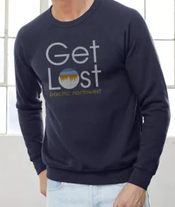 Men Nayked Apparel Hoodies & Sweatshirts>Men'S Ridiculously Soft Fleece Pullover Graphic Sweatshirt | Get Lost